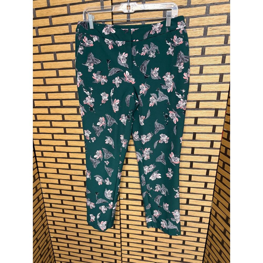 Eliane Rose Green Floral Dress Pants Size 10‎